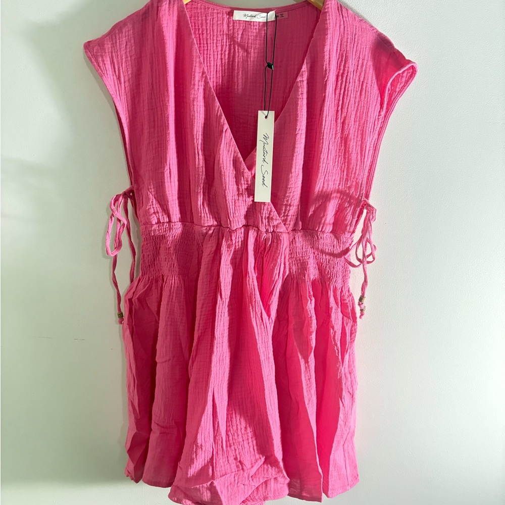 Mustard Seed Fuchsia Textured Dress